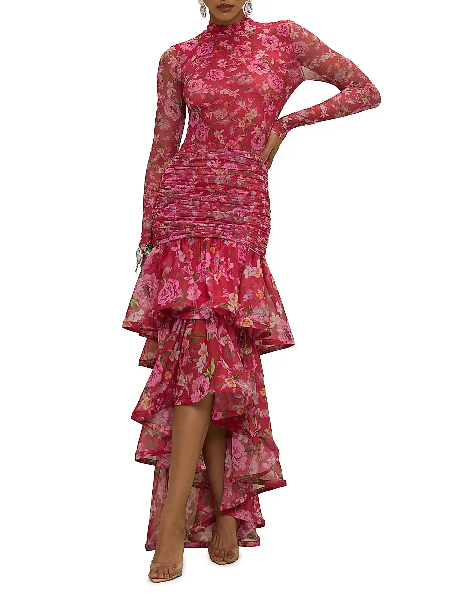 PatBo Women's Peony Floral Body-Con Midi-Skirt | Thumbnail 2 PatBo Women's Peony Floral Body-Con Midi-Skirt | Thumbnail 2