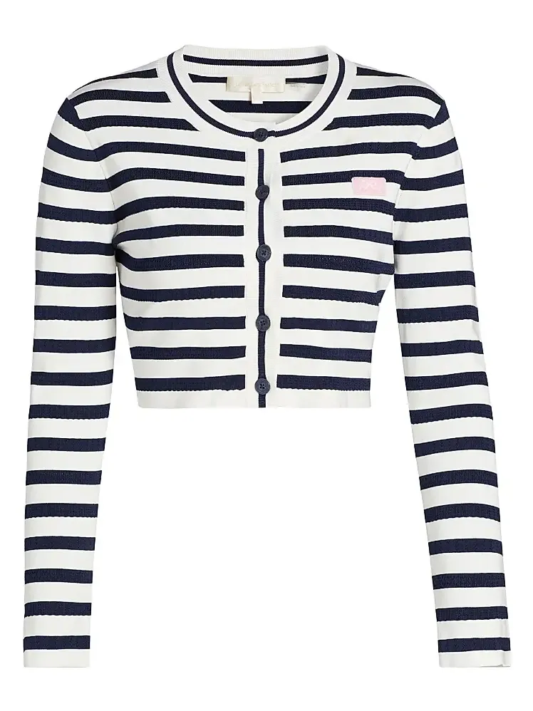 Women's Avanette Striped Crop Cardigan Women's Avanette Striped Crop Cardigan