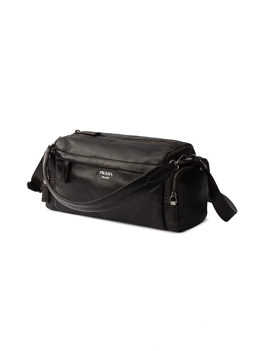 Prada Men's Distressed Nappa Leather Shoulder Bag | Thumbnail 2