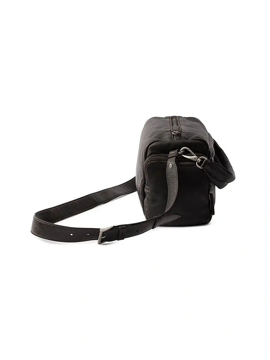 Prada Men's Distressed Nappa Leather Shoulder Bag | Thumbnail 4