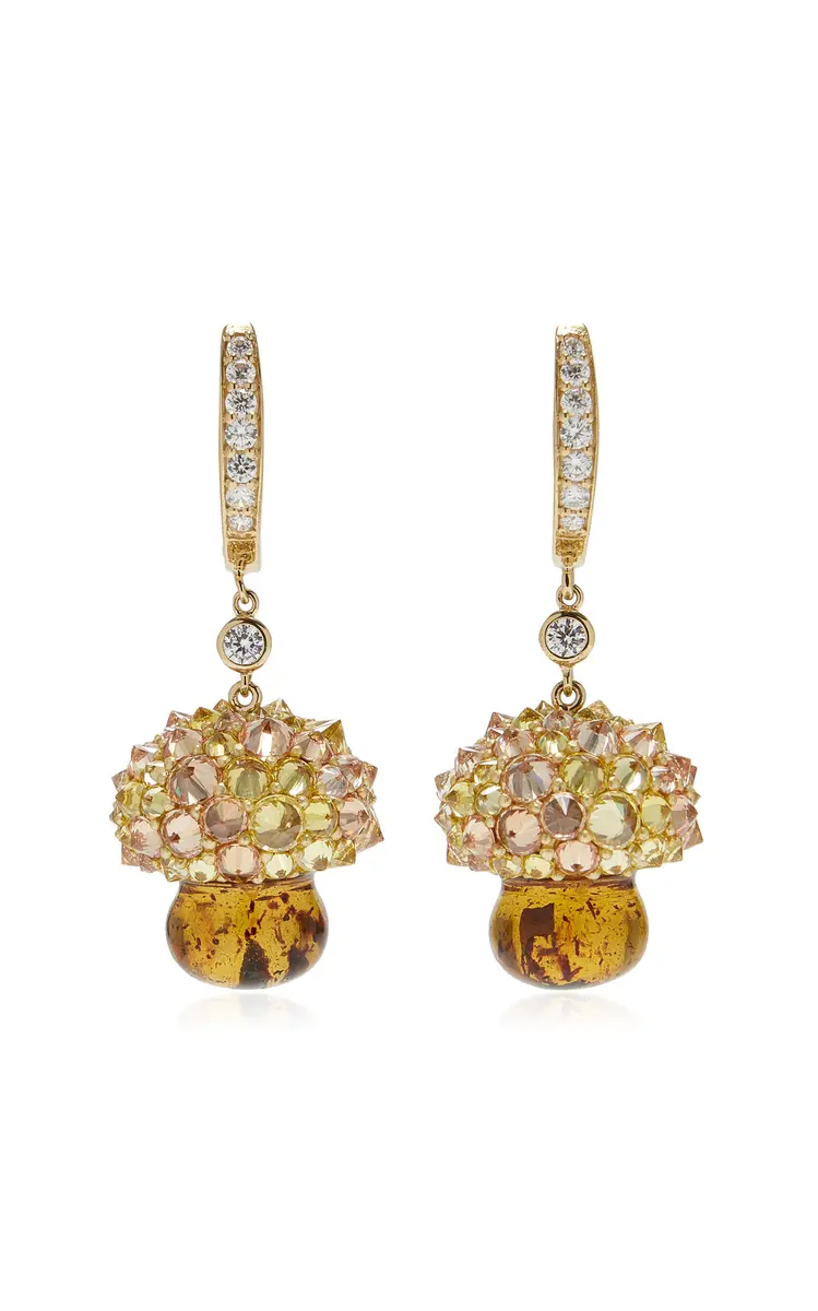 Anabela Chan Amber Virosa Earrings | Image 1 Anabela Chan Amber Virosa Earrings | Image 1