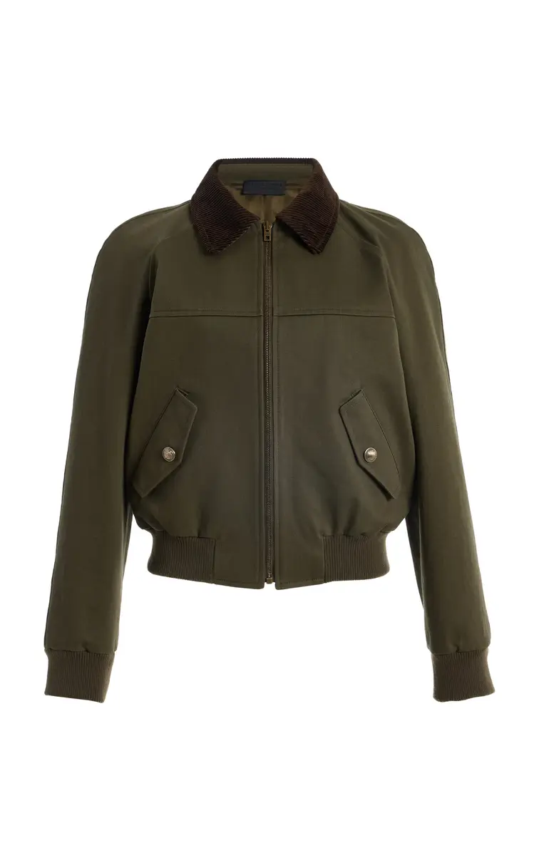 Nili Lotan Victor Cotton Bomber Jacket | Thumbnail 4 Nili Lotan Victor Cotton Bomber Jacket | Thumbnail 4
