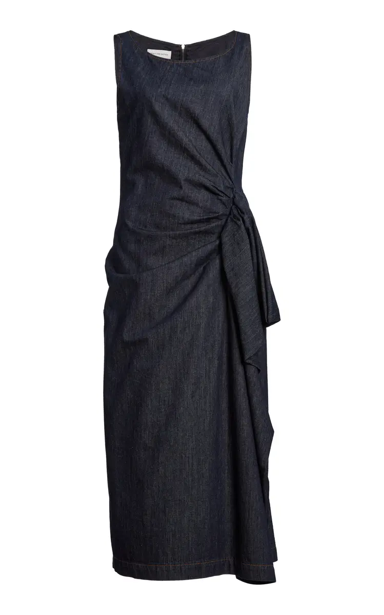 Dries Van Noten Dropps Denim Midi Dress | Thumbnail 7 Dries Van Noten Dropps Denim Midi Dress | Thumbnail 7
