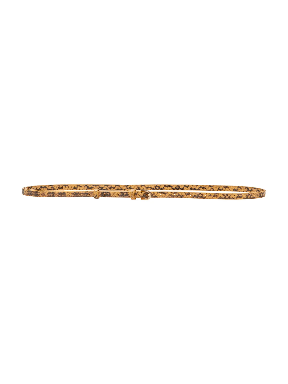 Snakeskin-Effect Leather Belt Snakeskin-Effect Leather Belt