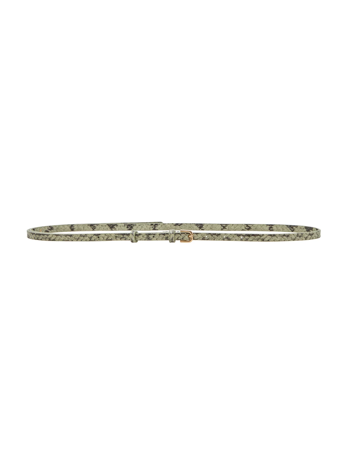 Snakeskin-Effect Leather Belt Snakeskin-Effect Leather Belt