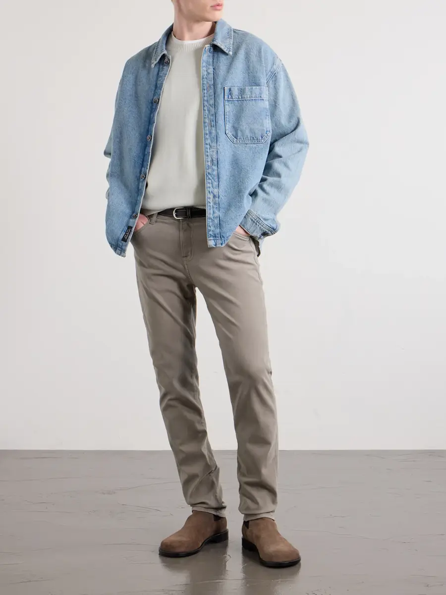 Frame L'Homme Slim-Fit Stretch Lyocell-Blend Trousers - Men | Thumbnail 2 Frame L'Homme Slim-Fit Stretch Lyocell-Blend Trousers - Men | Thumbnail 2