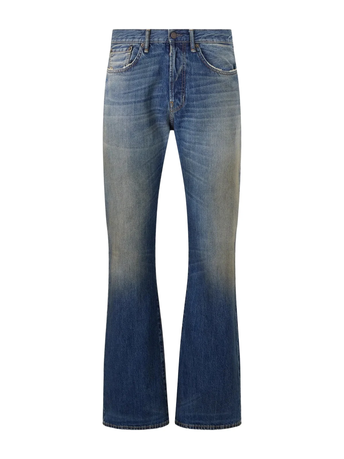 Straight-Leg Cotton Jeans - Men Straight-Leg Cotton Jeans - Men