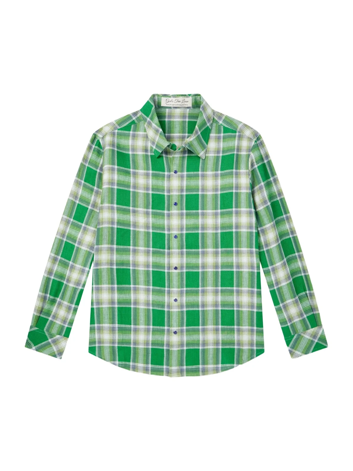 Harbor Checked Linen Shirt - Men