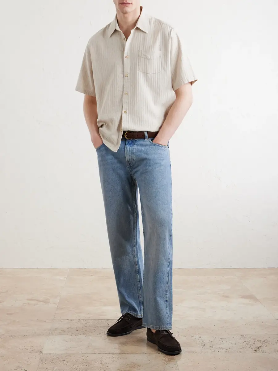 Oliver Spencer Palermo Striped Cotton and Linen-Blend Shirt - Men | Thumbnail 2 Oliver Spencer Palermo Striped Cotton and Linen-Blend Shirt - Men | Thumbnail 2