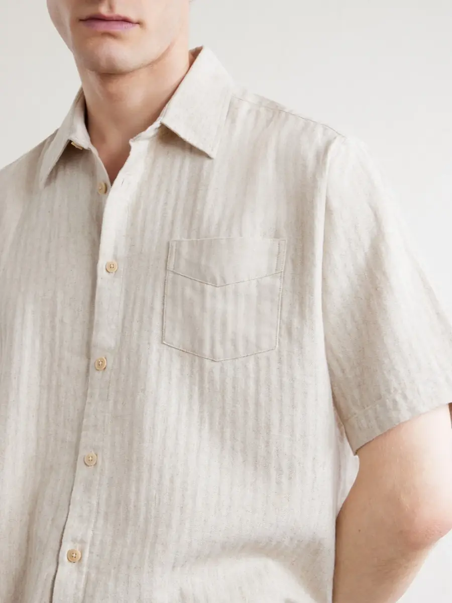 Oliver Spencer Palermo Striped Cotton and Linen-Blend Shirt - Men | Thumbnail 5 Oliver Spencer Palermo Striped Cotton and Linen-Blend Shirt - Men | Thumbnail 5