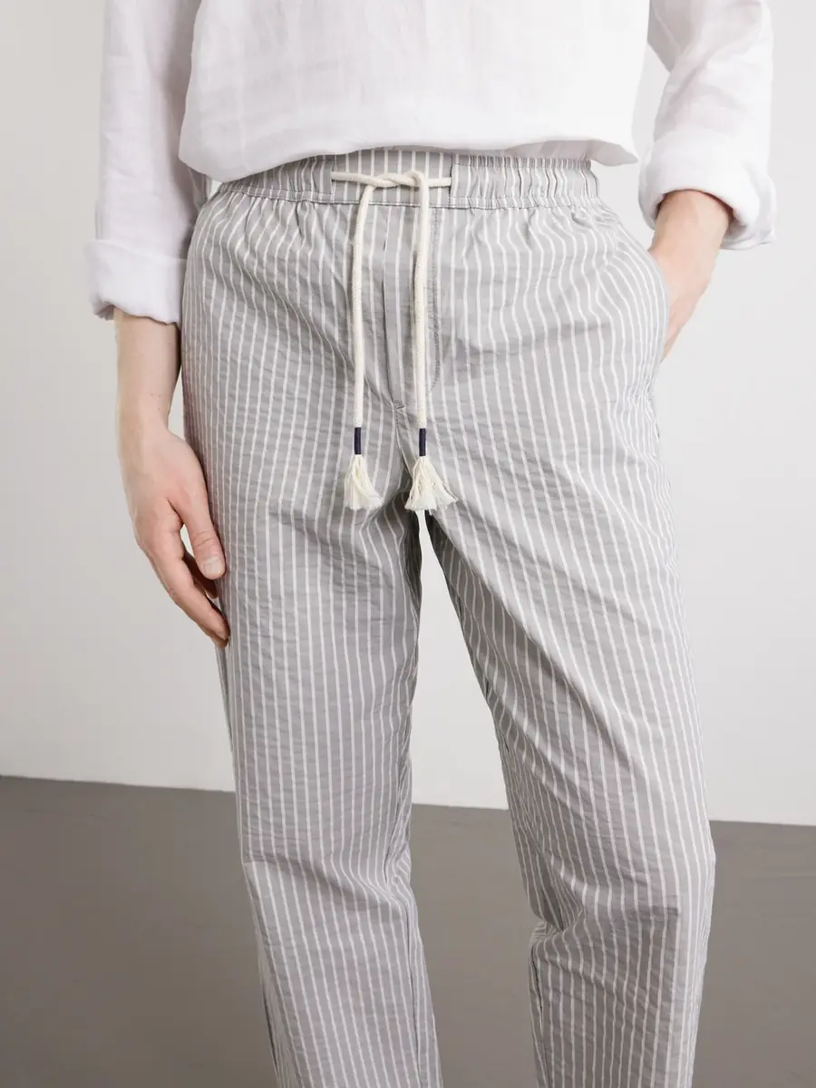 Orlebar Brown Sonoran Straight-Leg Striped Cotton-Blend Seersucker Trousers - Men | Thumbnail 5
