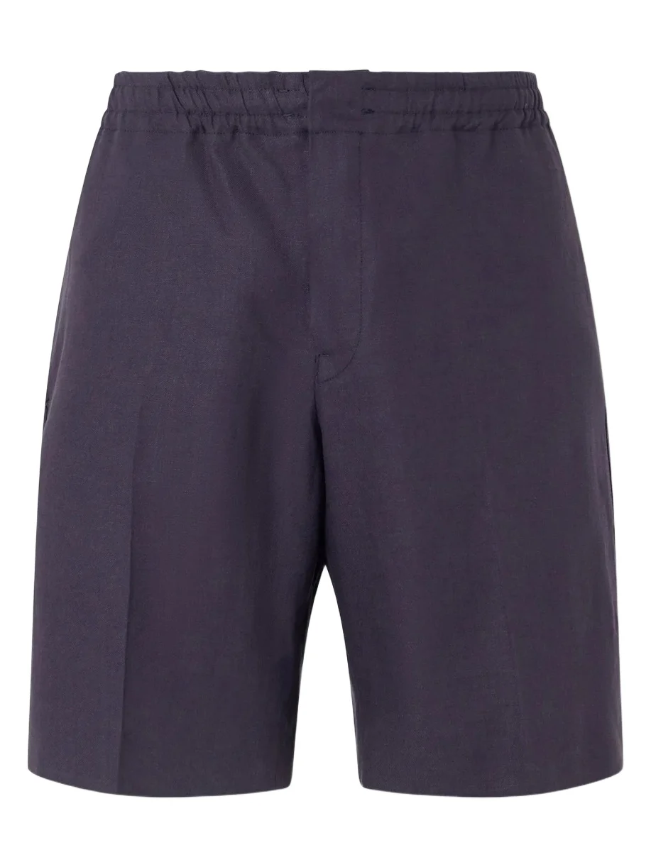 Zegna Oasi Straight-Leg Linen Shorts - Men