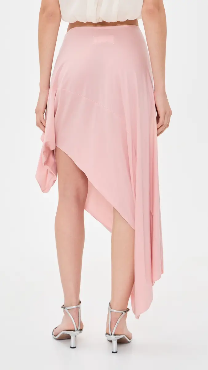 Maison Margiela Asymmetrical Blush Midi Skirt | Thumbnail 3 Maison Margiela Asymmetrical Blush Midi Skirt | Thumbnail 3