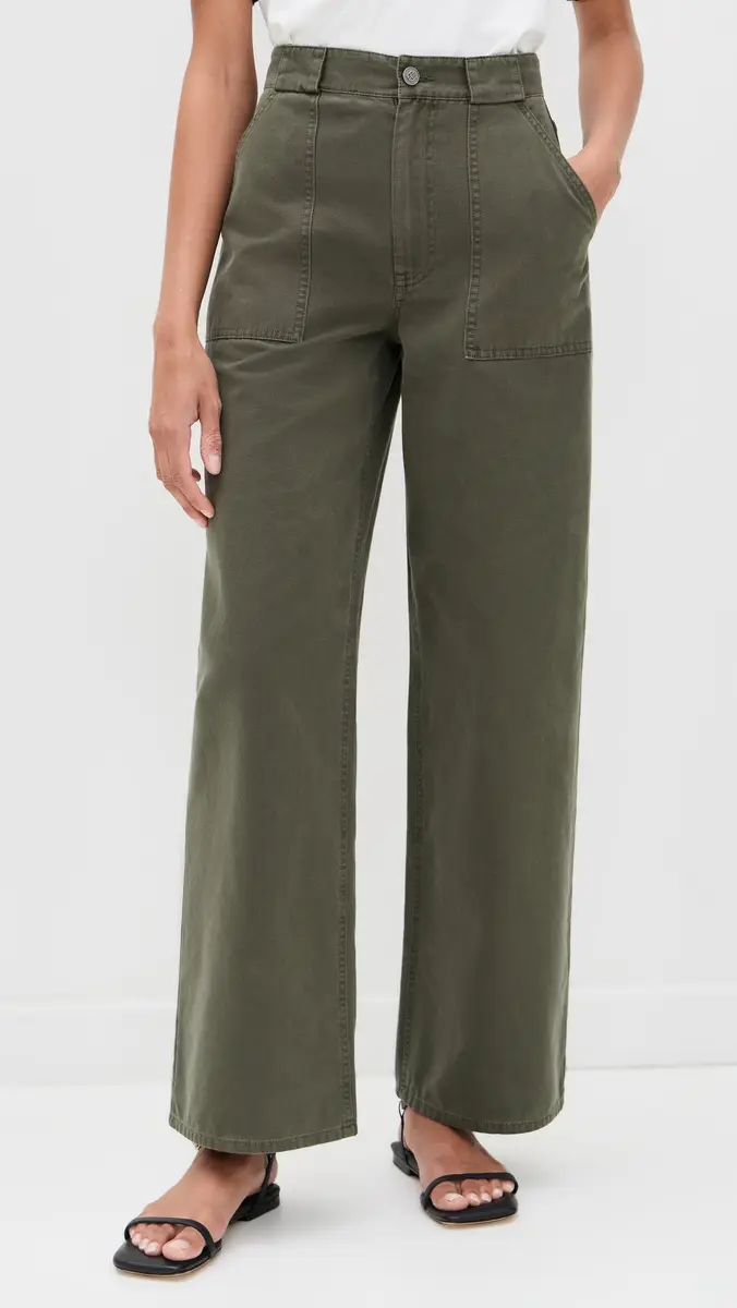ANINE BING Grayson Pants Army Green | Thumbnail 2 ANINE BING Grayson Pants Army Green | Thumbnail 2