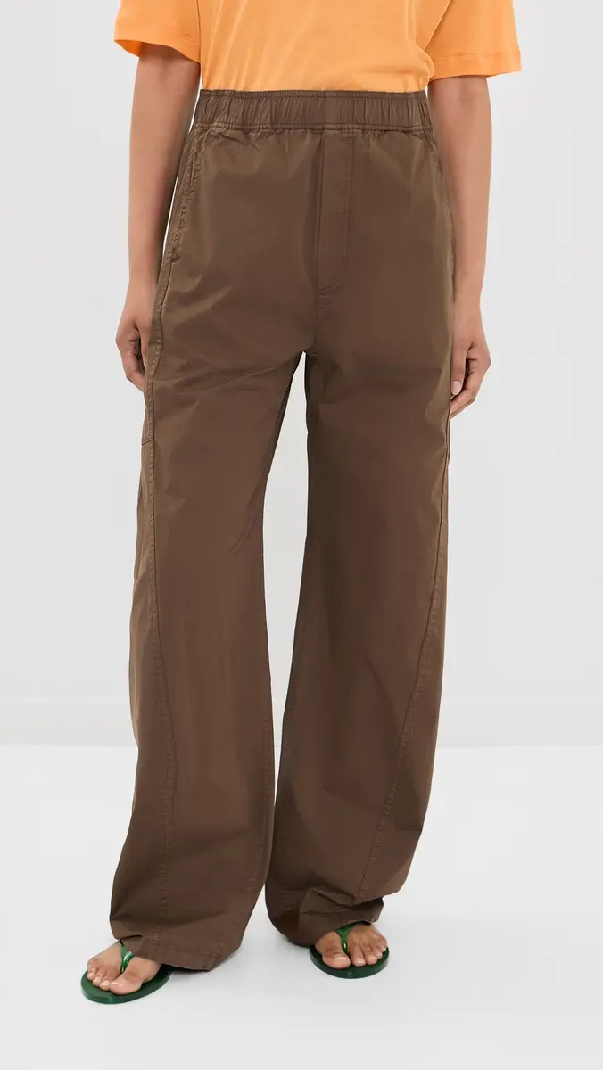 Tibi Garment Dyed Silky Cotton Winslow Pull On Pants | Thumbnail 2 Tibi Garment Dyed Silky Cotton Winslow Pull On Pants | Thumbnail 2