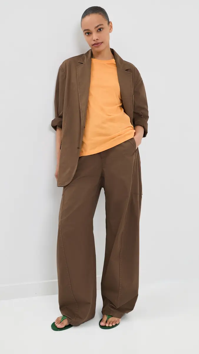 Tibi Garment Dyed Silky Cotton Winslow Pull On Pants | Thumbnail 5 Tibi Garment Dyed Silky Cotton Winslow Pull On Pants | Thumbnail 5