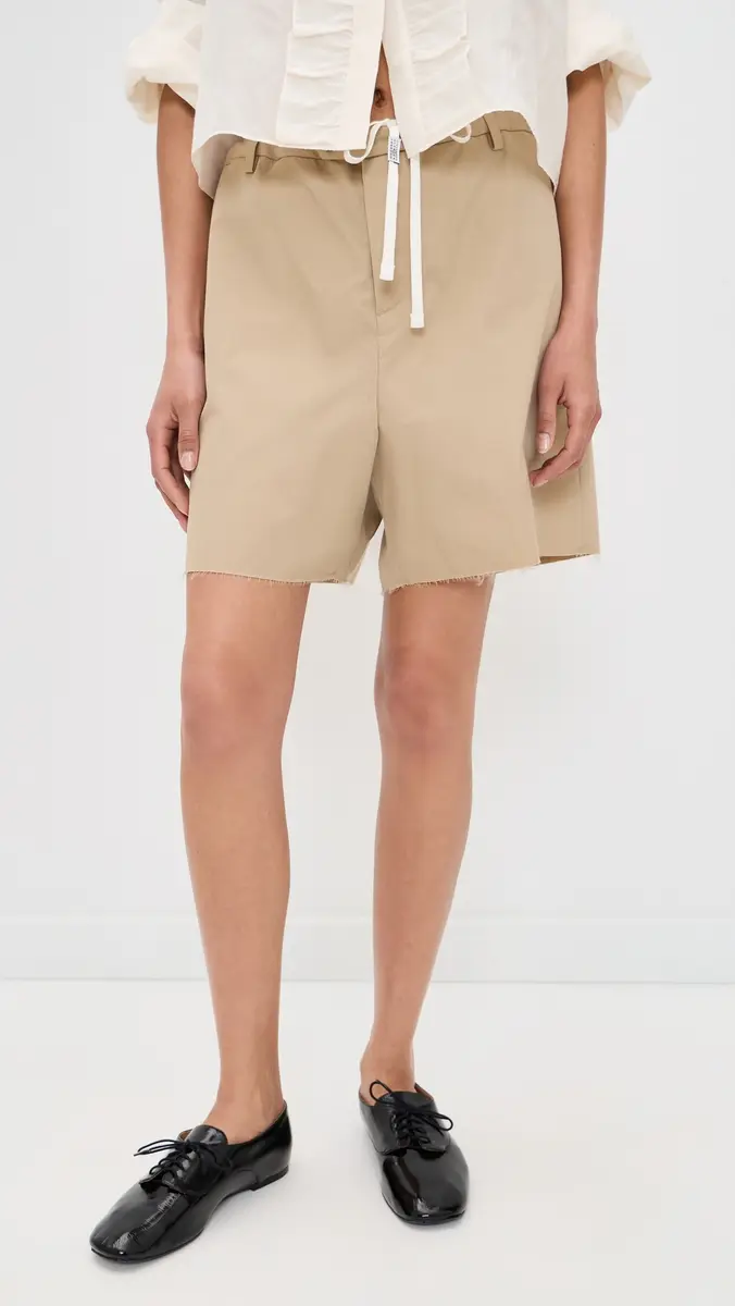 MM6 Maison Margiela Shorts Beige | Thumbnail 2