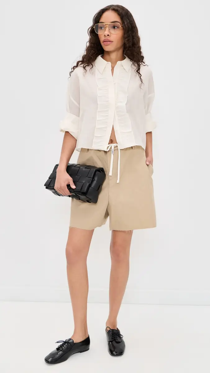 MM6 Maison Margiela Shorts Beige | Thumbnail 5