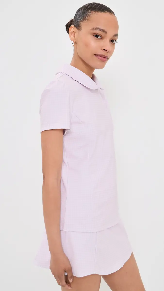 Addison Bay Mayfair Short Sleeve Gingham Top | Thumbnail 4 Addison Bay Mayfair Short Sleeve Gingham Top | Thumbnail 4