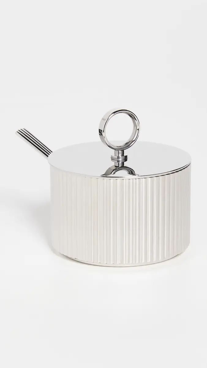 Georg Jensen Bernadotte Sugar Bowl & Spoon Silver | Thumbnail 2