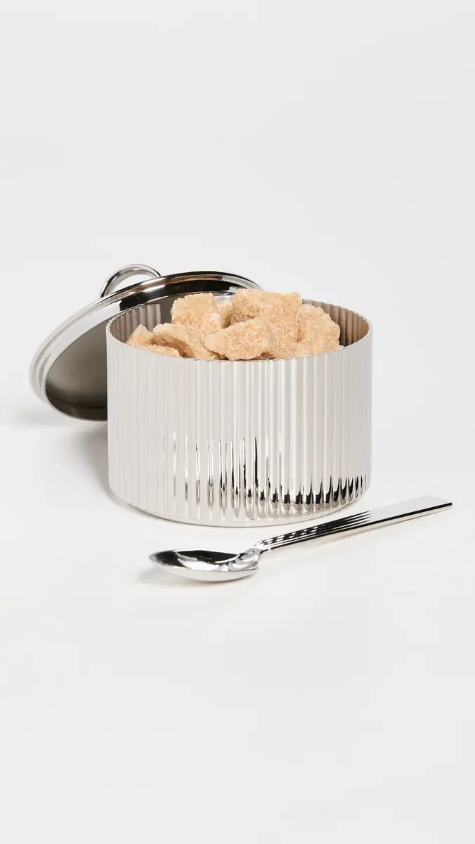 Georg Jensen Bernadotte Sugar Bowl & Spoon Silver | Thumbnail 3