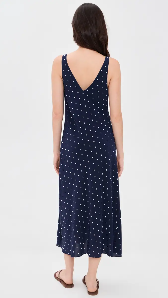 Alex Mill Flora Dress In Dot Navy/White | Thumbnail 3 Alex Mill Flora Dress In Dot Navy/White | Thumbnail 3