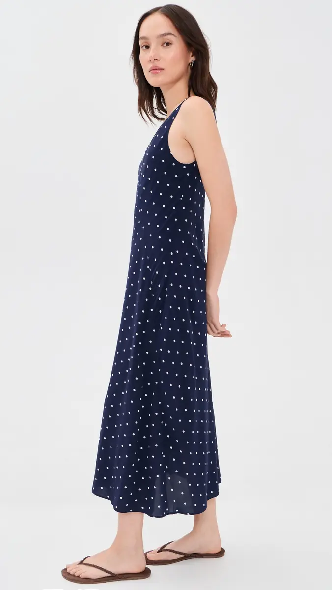 Alex Mill Flora Dress In Dot Navy/White | Thumbnail 4 Alex Mill Flora Dress In Dot Navy/White | Thumbnail 4