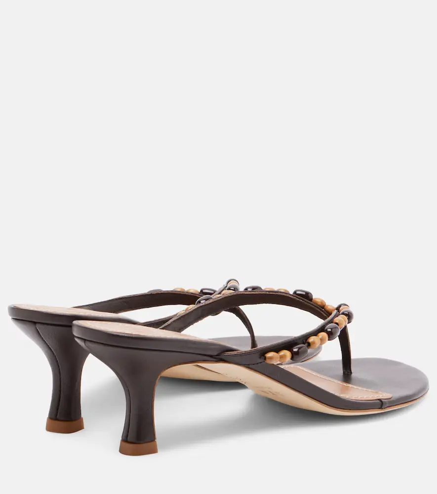 Staud Freja beaded leather thong sandals | Thumbnail 2 Staud Freja beaded leather thong sandals | Thumbnail 2