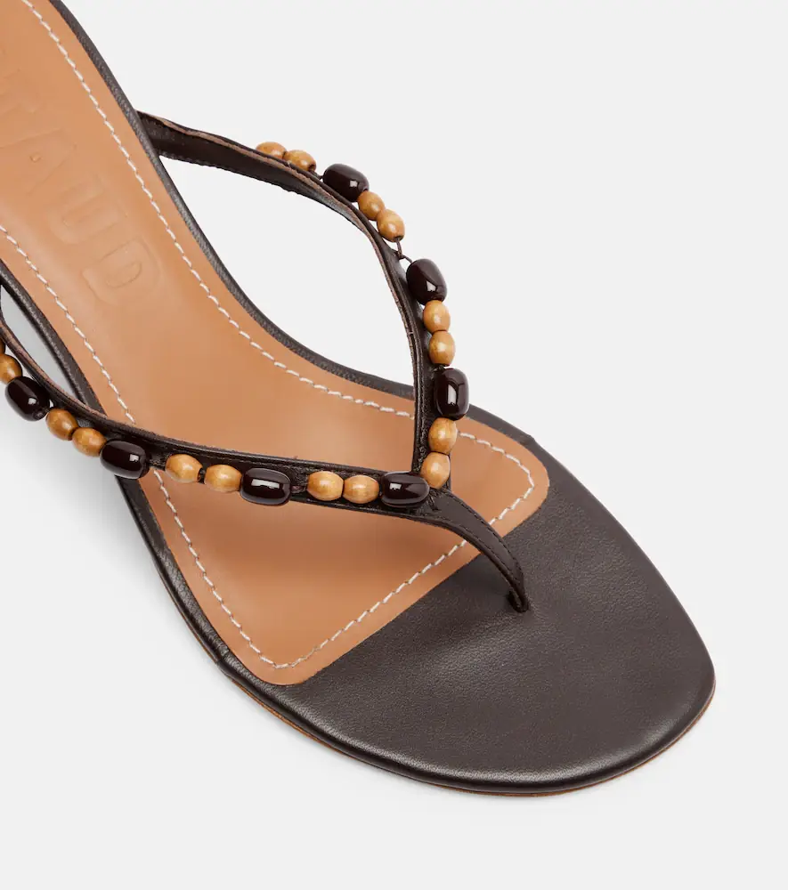 Staud Freja beaded leather thong sandals | Thumbnail 3 Staud Freja beaded leather thong sandals | Thumbnail 3