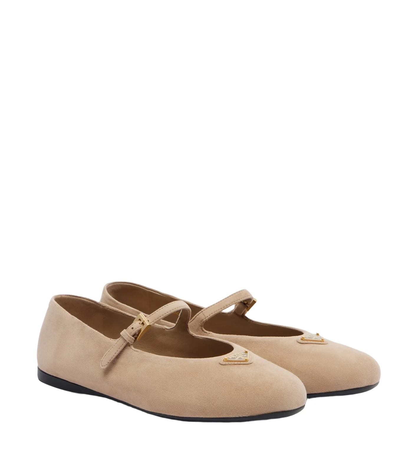 Prada Suede Mary Jane flats