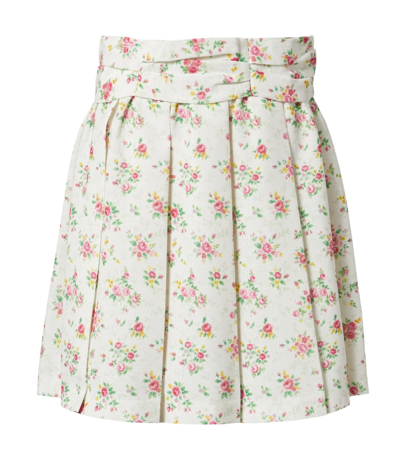 Floral pleated miniskirt Floral pleated miniskirt