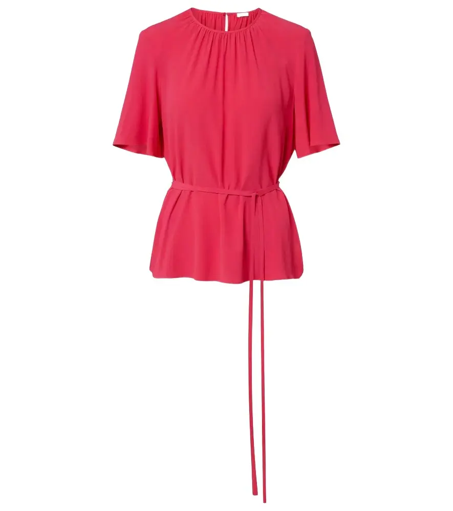 Joseph Libby belted crêpe blouse | Image 1 Joseph Libby belted crêpe blouse | Image 1