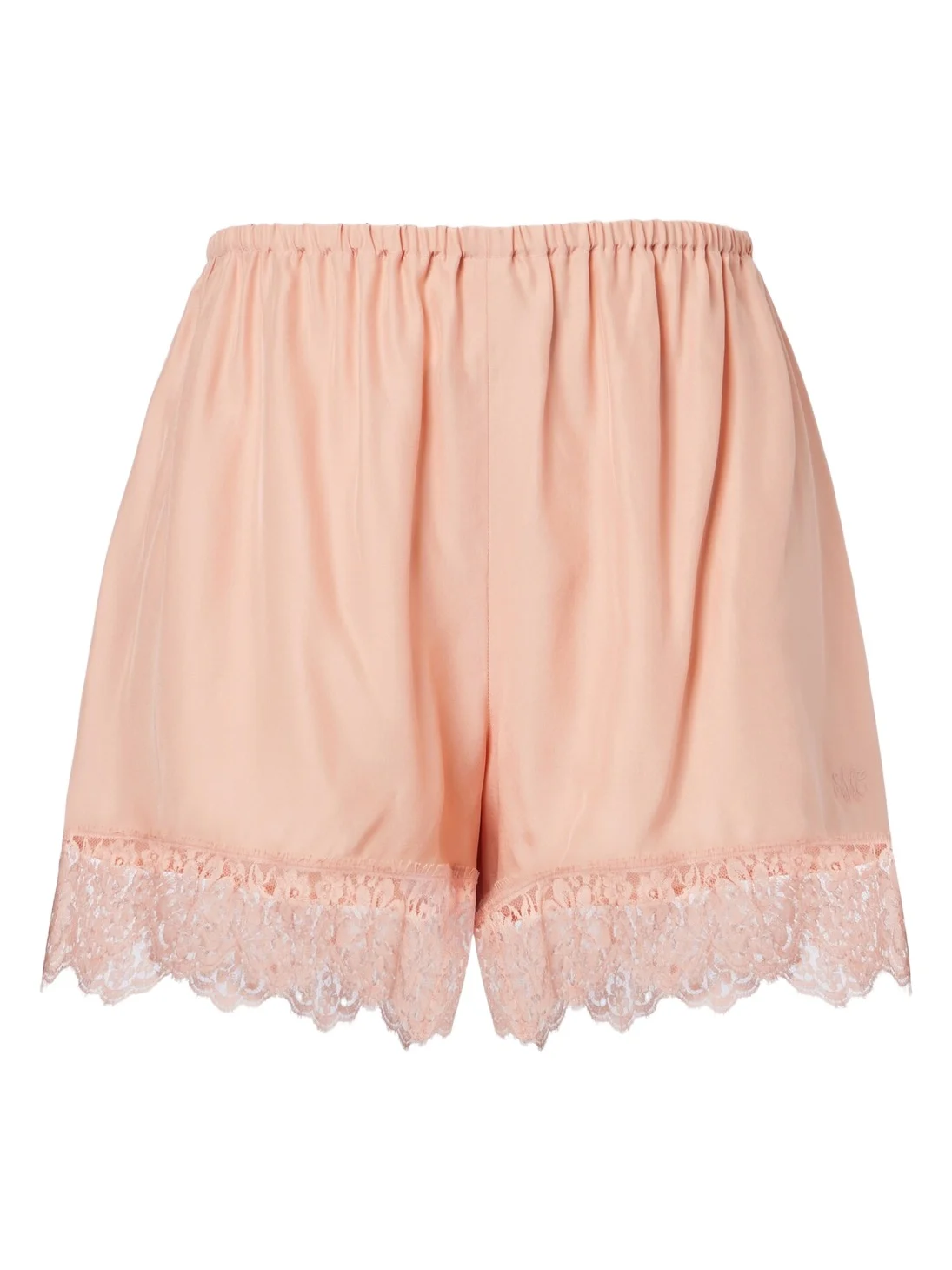 Stella McCartney Lace-trimmed silk shorts