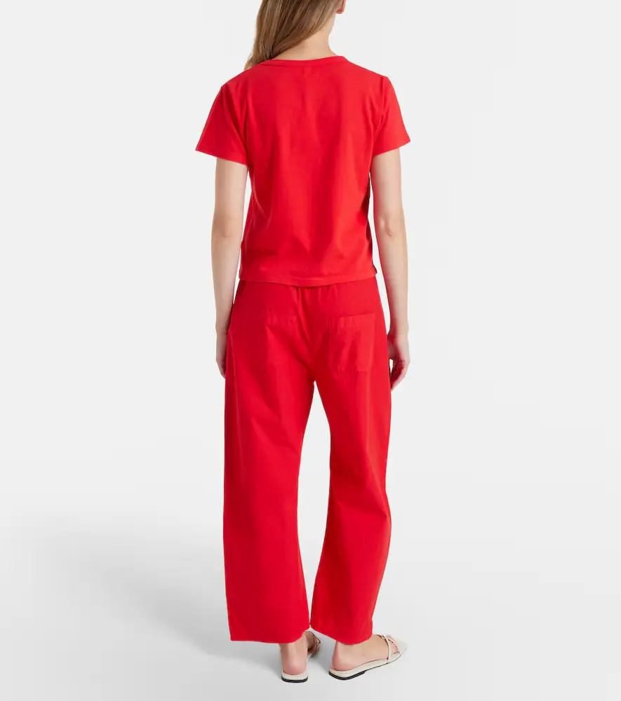 LESET Kyoto cropped cotton wide-leg pants | Thumbnail 4