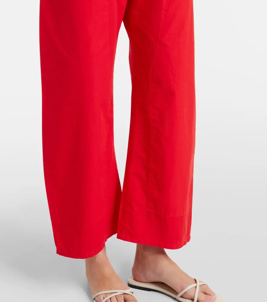 LESET Kyoto cropped cotton wide-leg pants | Thumbnail 5