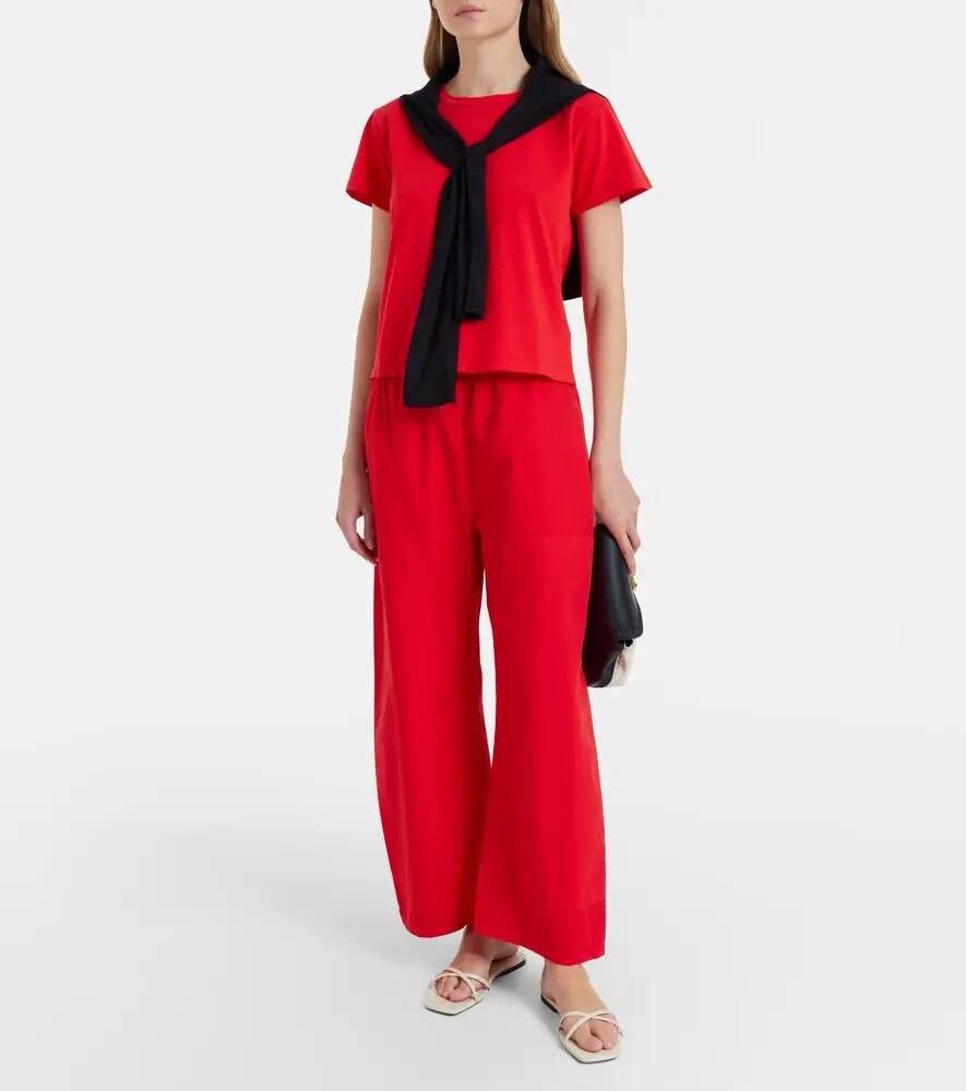 LESET Kyoto cropped cotton wide-leg pants | Thumbnail 6