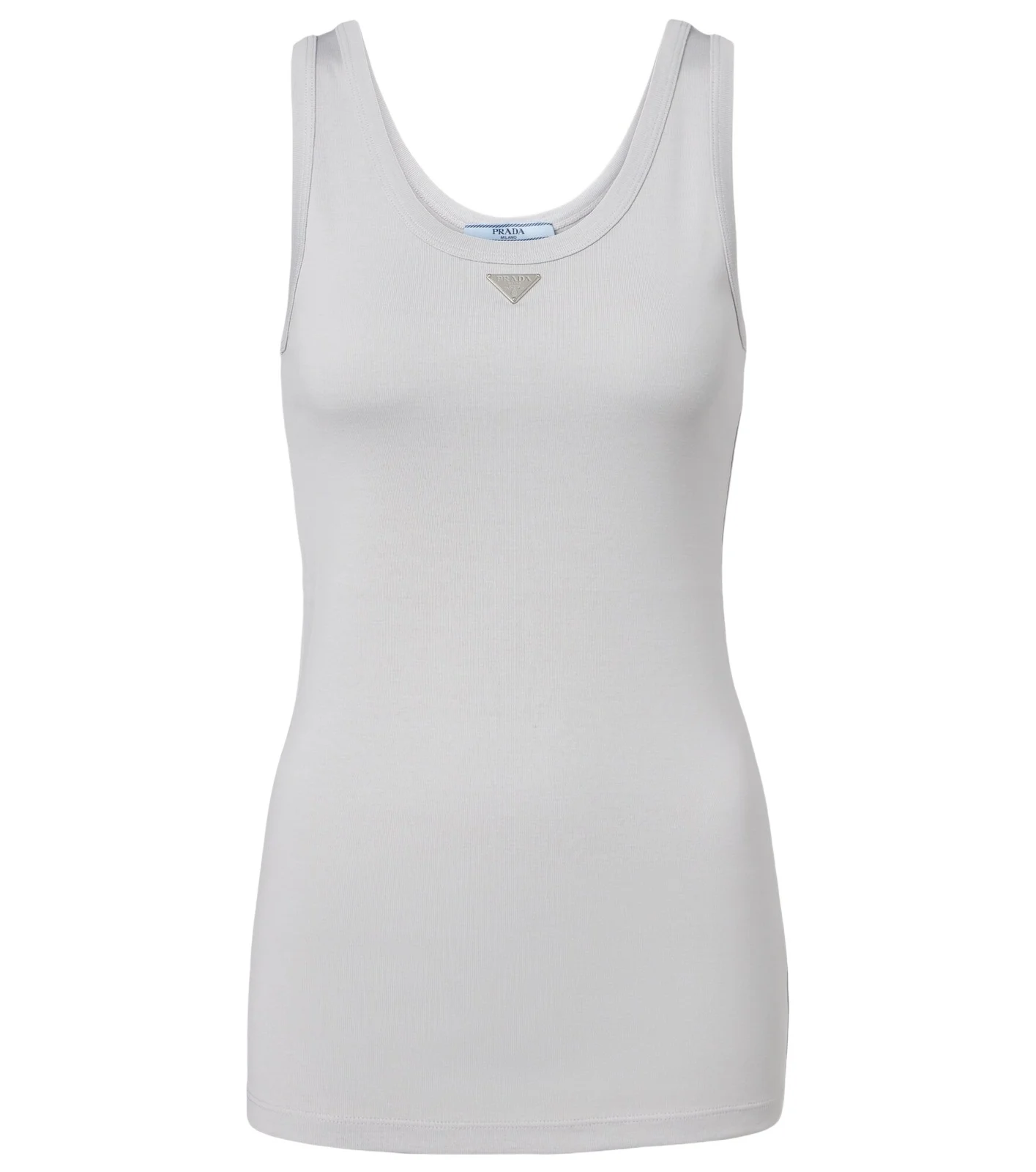 Ribbed-knit cotton tank top Ribbed-knit cotton tank top