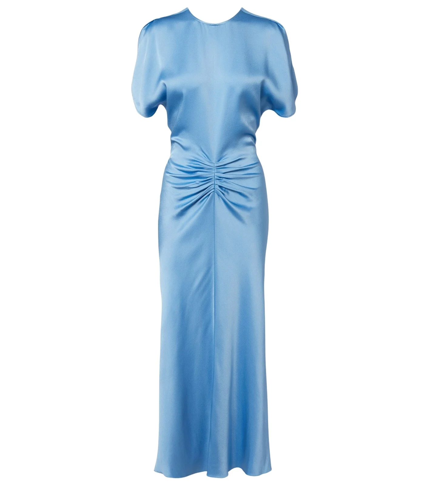Gathered satin midi dress Gathered satin midi dress