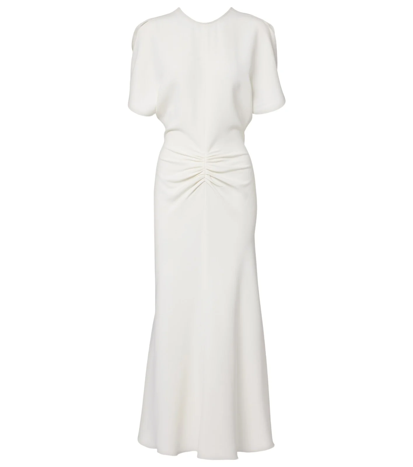Bela gathered cady midi dress