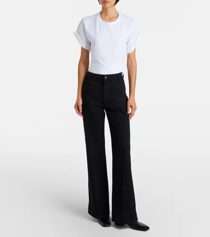 Victoria Beckham Tilly cotton jersey T-shirt | Thumbnail 5