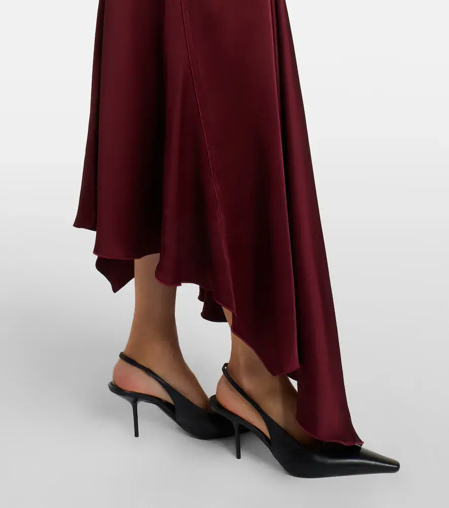 Victoria Beckham Posy draped satin midi dress | Thumbnail 2