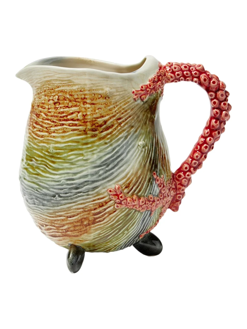 Bordallo Pinheiro Oyster earthenware pitcher