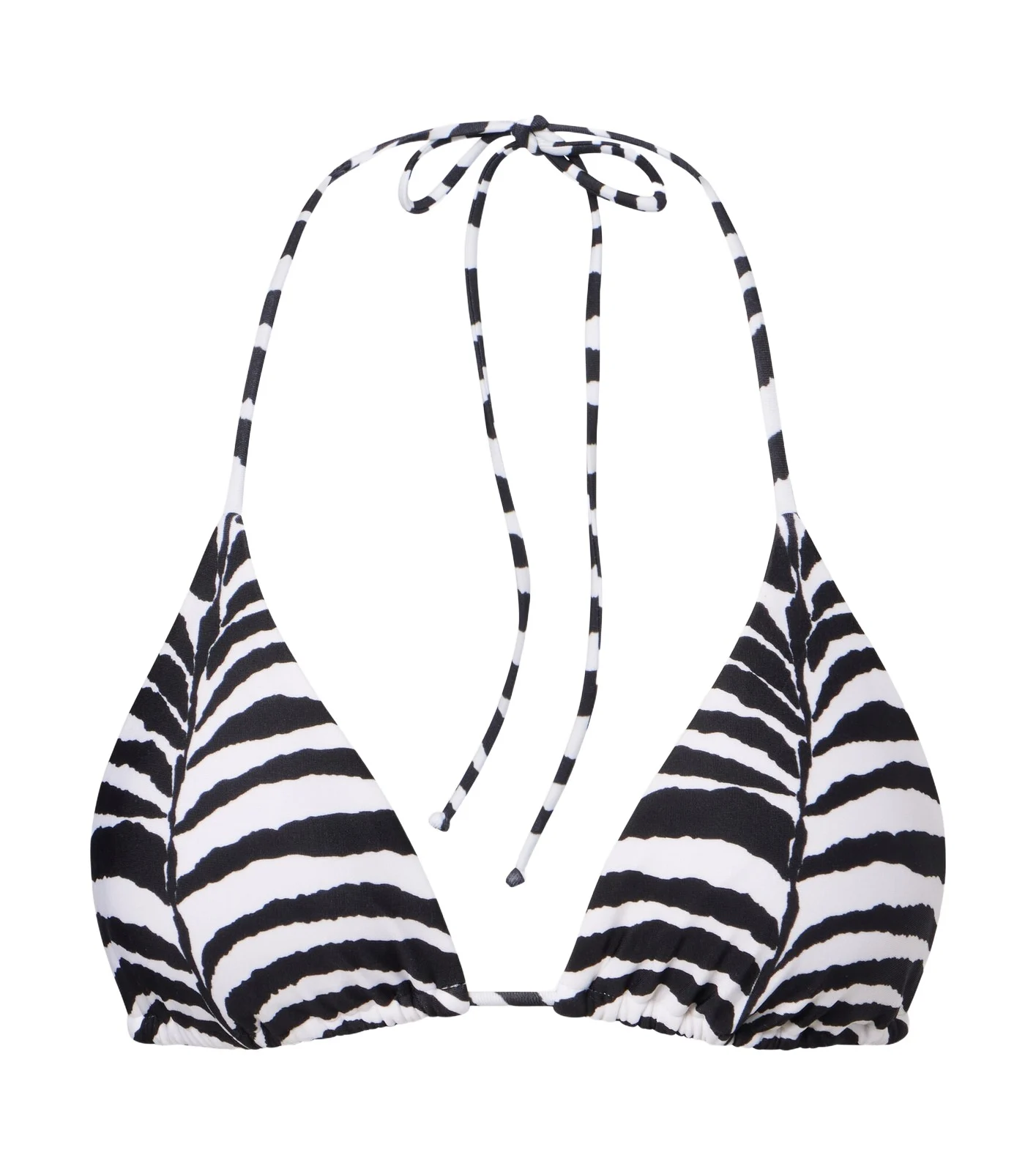 ViX Paula Hermanny Tri zebra-print bikini top