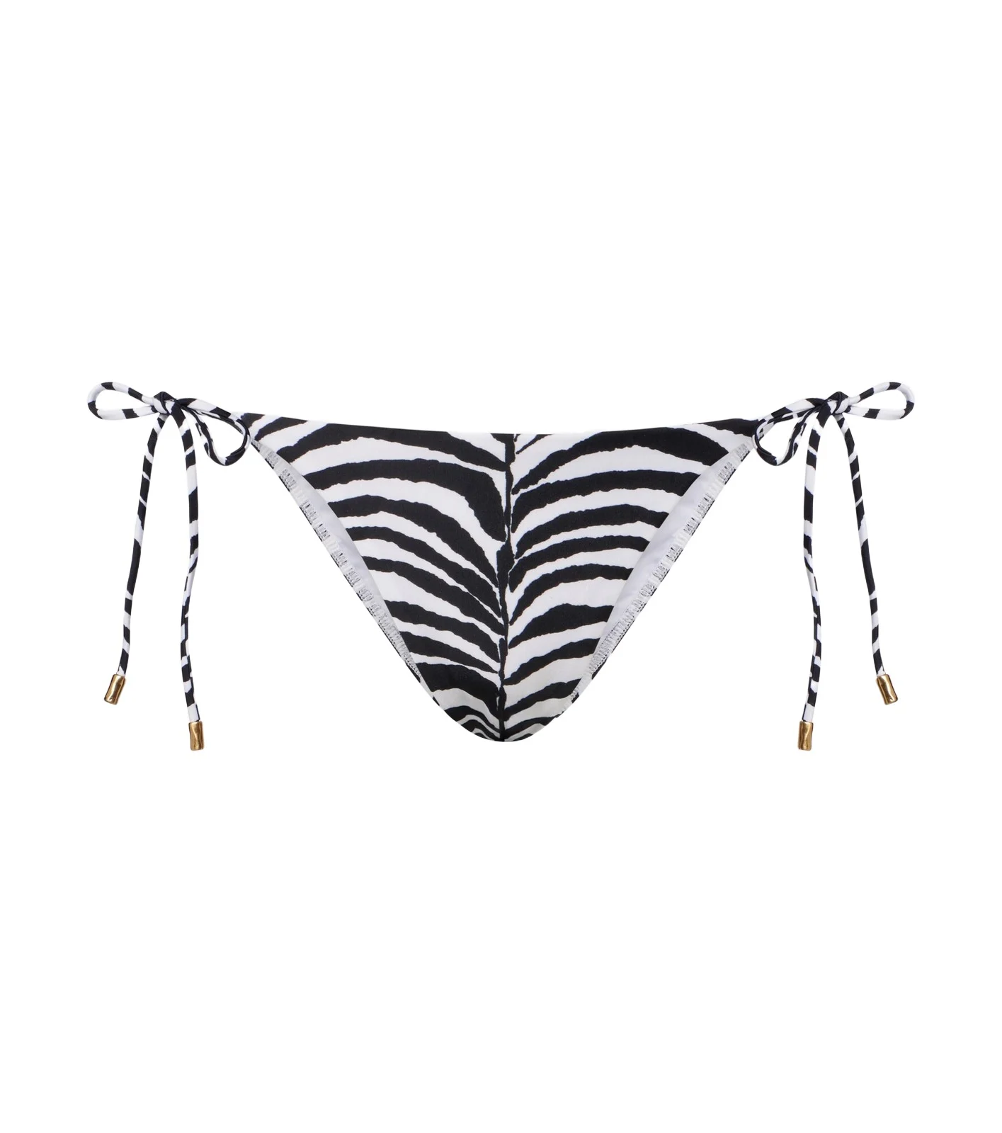 ViX Paula Hermanny Tie Side zebra-print bikini bottoms