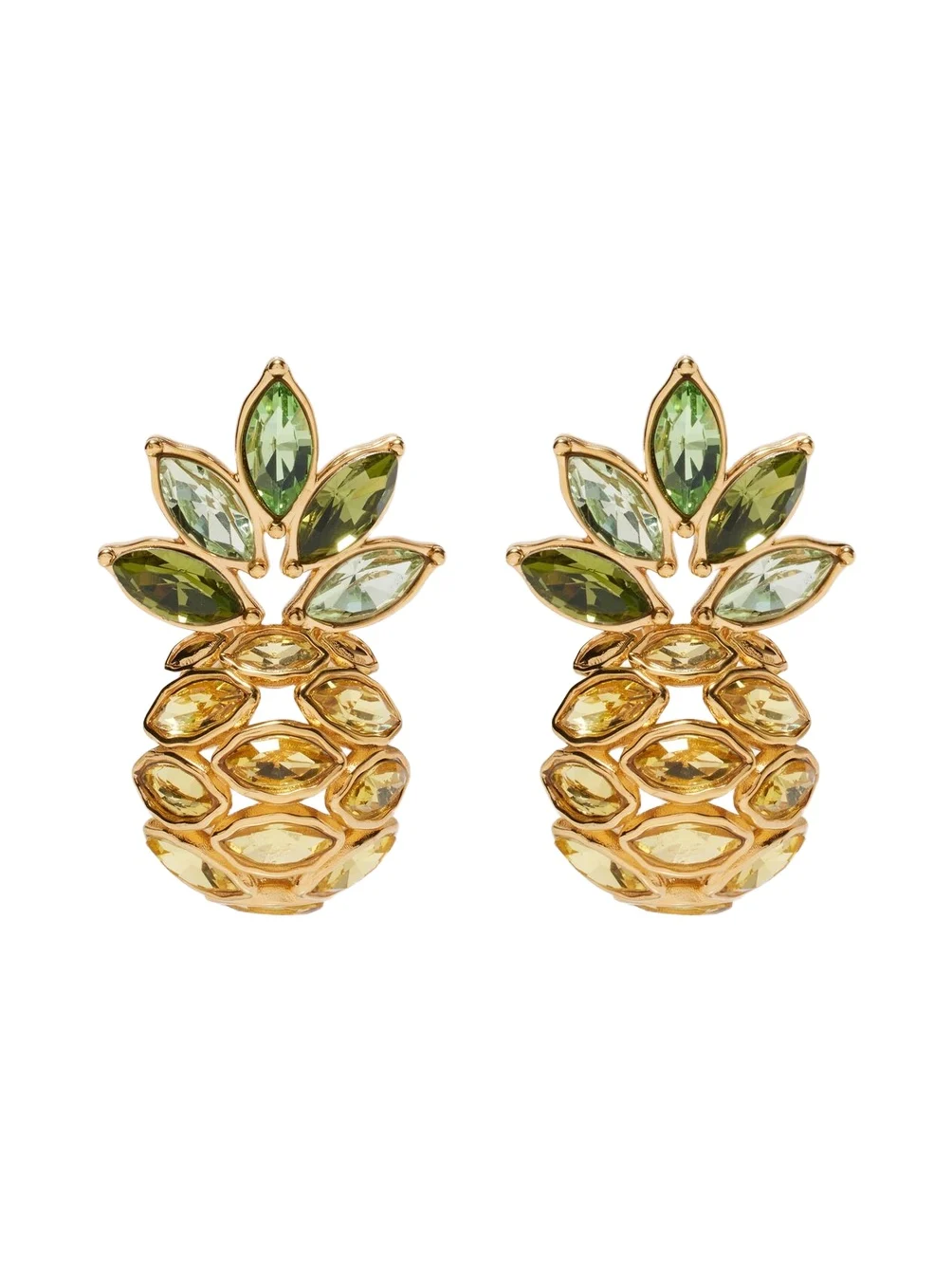 Pineapple embellished earrings