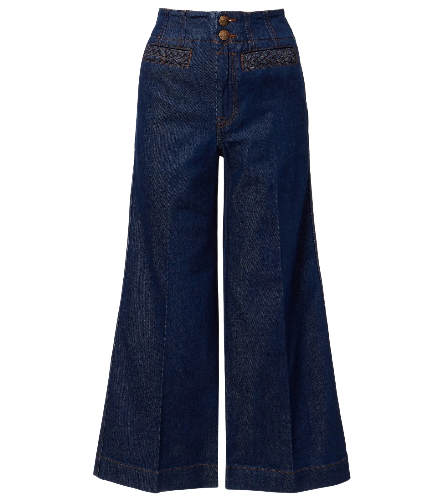 Aster cropped flared jeans