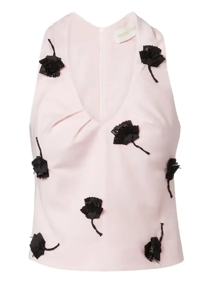 Floral-appliqué top Floral-appliqué top