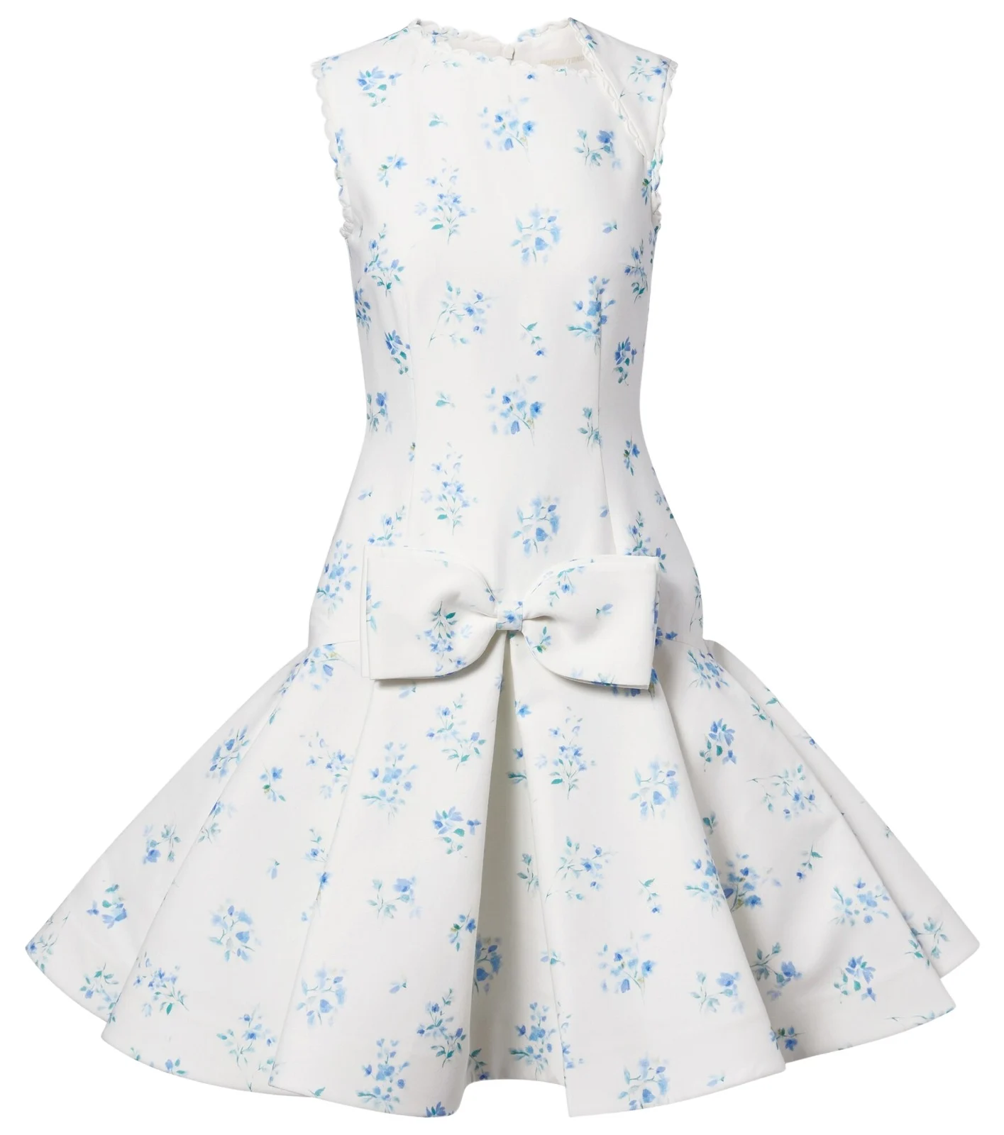 Floral cotton and silk minidress Floral cotton and silk minidress