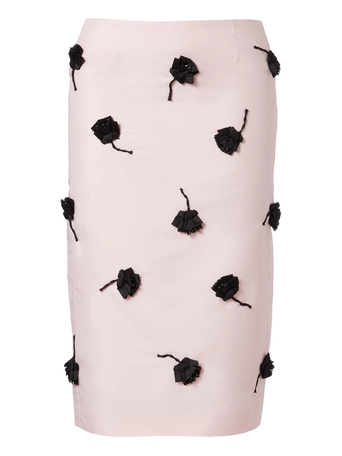 Floral-appliqué pencil skirt Floral-appliqué pencil skirt