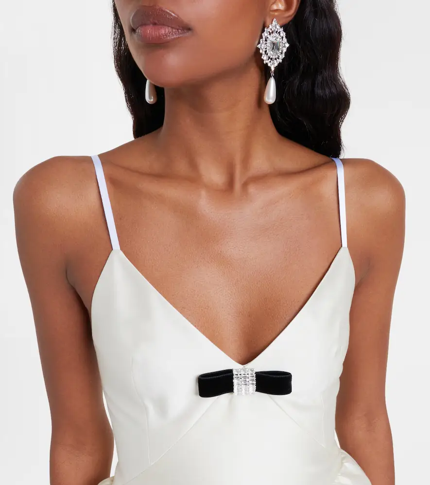 Shushu/Tong Lace-trimmed wool and silk minidress | Thumbnail 2
